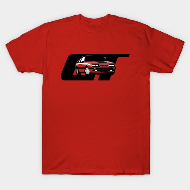 1985-86 Mustang GT T-Shirt by FoMoBro's